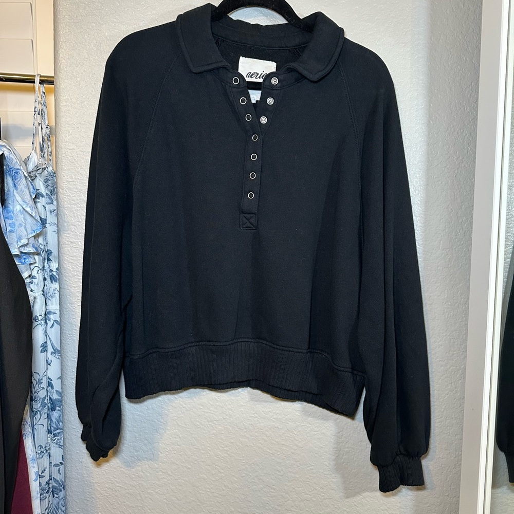 Aerie Oversized Polo Sweatshirt
